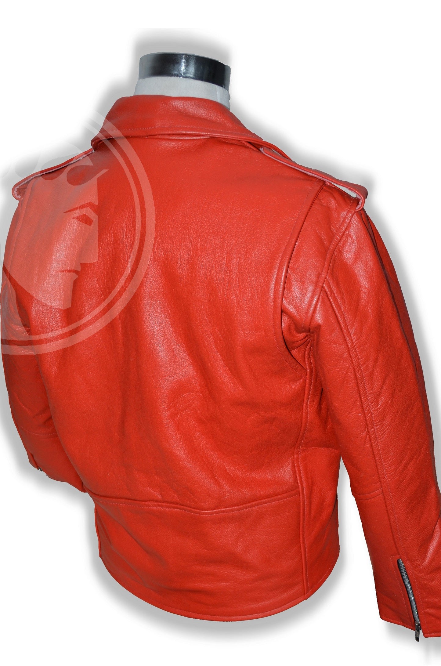 Blouson Moto Homme Style Perfecto ROUGE