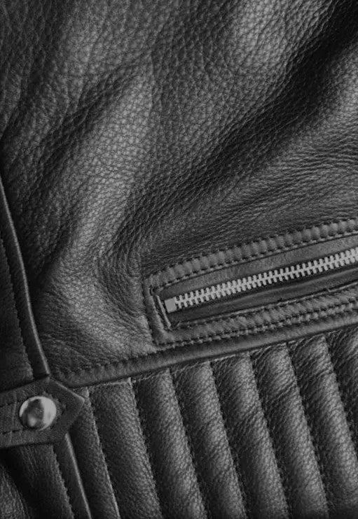 Blouson Moto Rétro Homme en Cuir