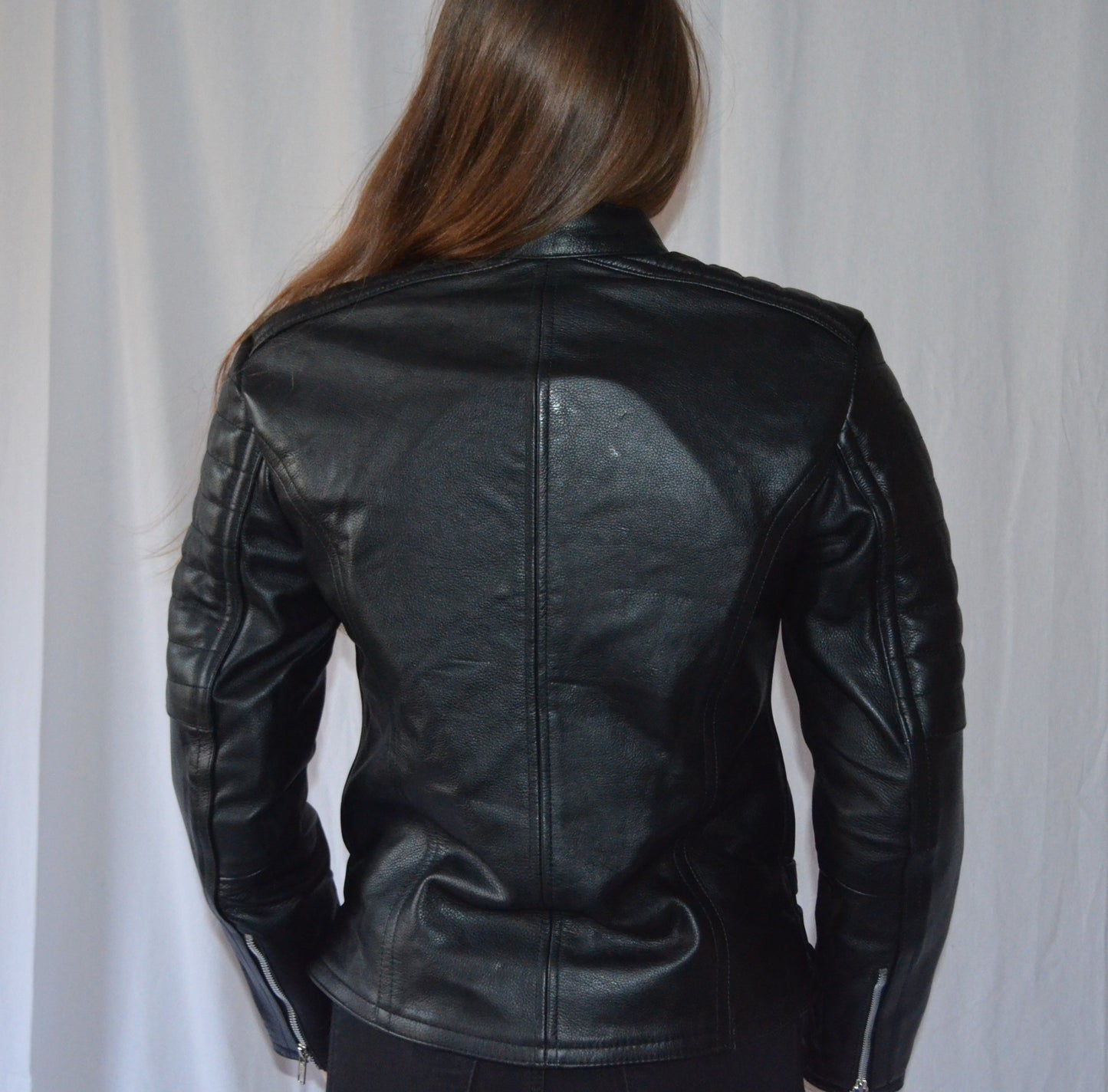 Blouson Moto Femme Style Perfecto Noir