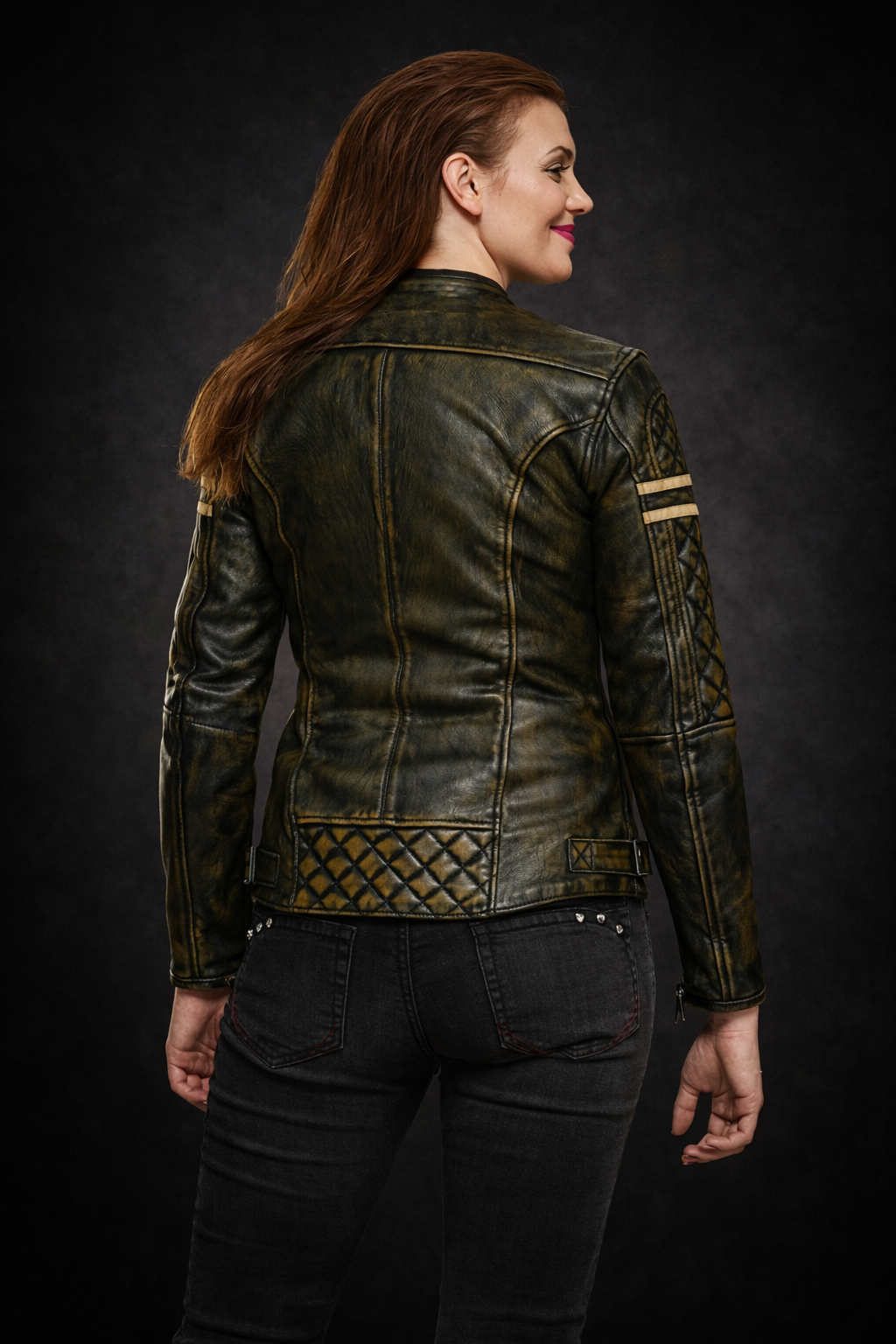 Blouson Moto Wax pour Femme