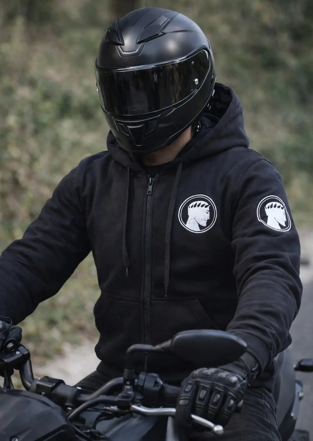 STREETWEAR Sweat été Hoodie Moto à capuche avec Protections